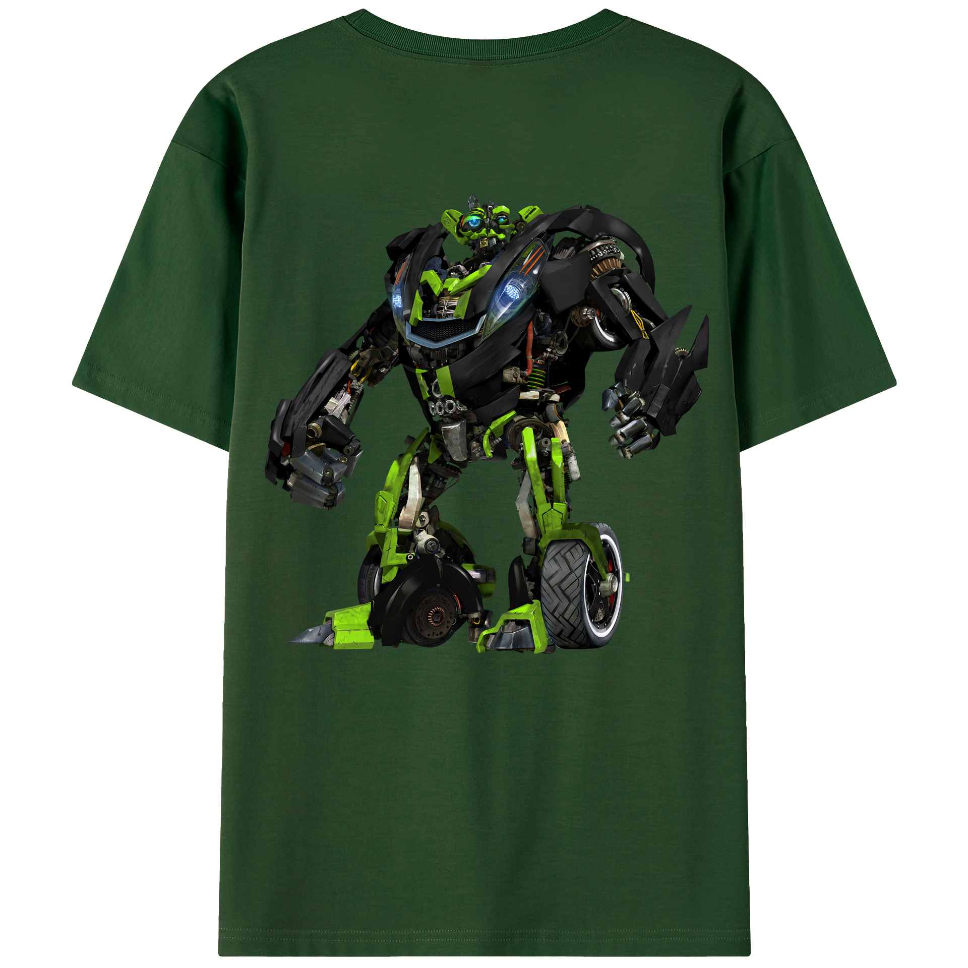 （画像用） Transformers トランスフォーマー 綿100％半袖Tシャツ（背面プリント）